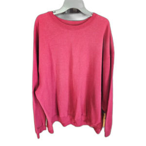 Mens 3XL Fruit of the Loom Sweatshirt Long Sleeve Crewneck Burgundy Red